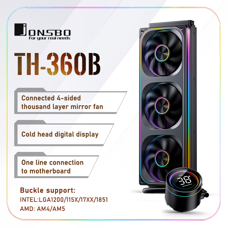 Jonsbo TH-360 AIO CPU Refriger - Pc Water Cooling avaliação e preço