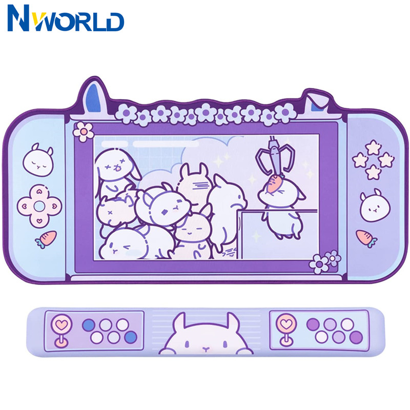 Grande kawaii gaming mouse pad - Pc Gaming Pink avaliação e preço